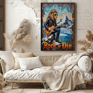 Póster Alpine Shred: Rugido de León en la Montaña