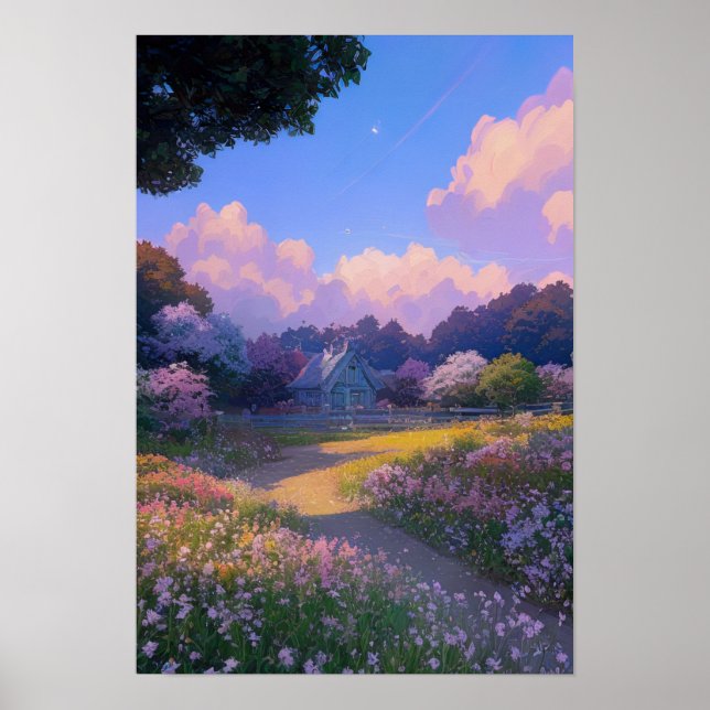 Póster Alquiler de viviendas en Garden Haven (Frente)