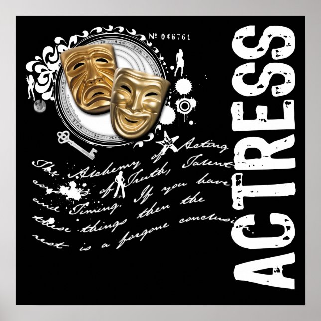 Póster Alquimia de actriz de acción (Frente)