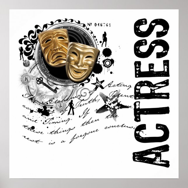 Póster Alquimia de actriz de acción (Frente)