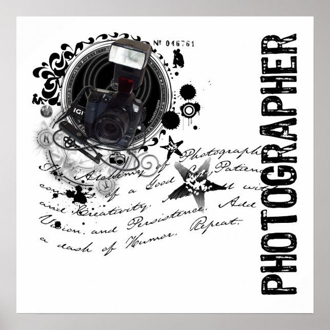 Póster Alquimia de fotografía (fotógrafo) (Frente)
