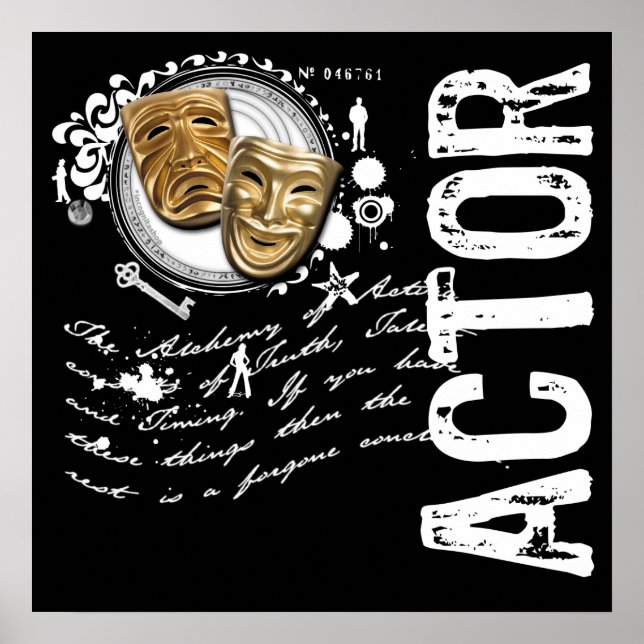 Póster Alquimia del actor de acción (Frente)