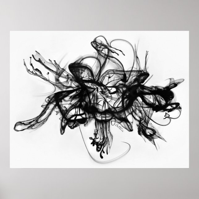 Póster Alquimia - Tinta en el agua (Frente)