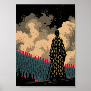 Póster Alquimista Hechicero de Fantasía Oscura