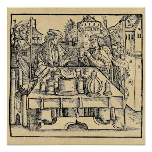 Póster Alquimista real en el castillo perfecto