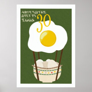 Póster Alrededor de la dieta en 30 huevos