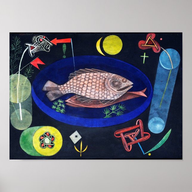 Póster Alrededor del pez, Paul Klee (Frente)