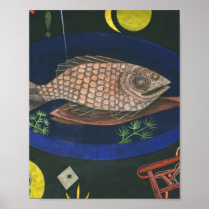 Póster Alrededor del pez Paul Klee