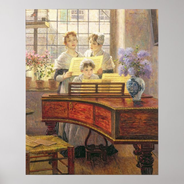 Póster Alrededor del piano (Frente)