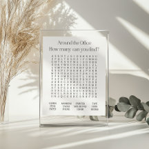 Alrededor del Poster de Office Word Search