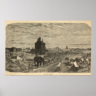Póster Alrededores de Delhi, 1857