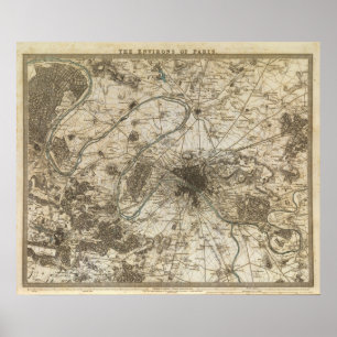 Póster Alrededores de París