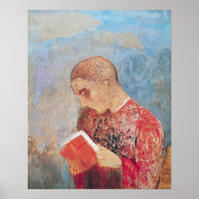 Póster Alsace or, Monk Reading, c.1914 (Frente)