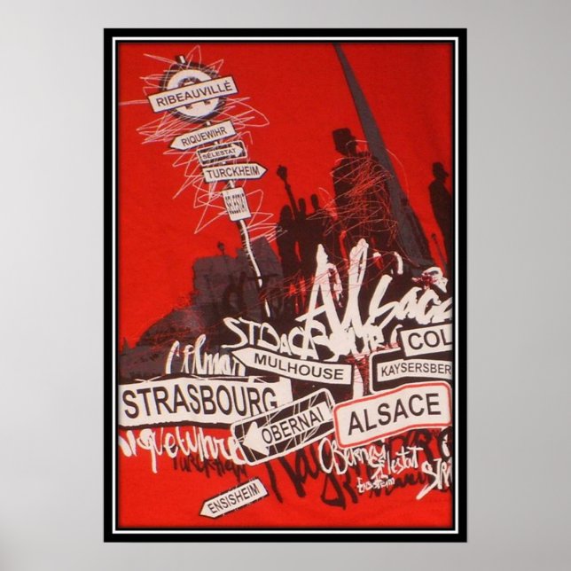 Póster Alsacia (Frente)