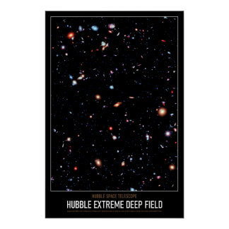 Póster Alta astronomía hubble Extreme Deep Field