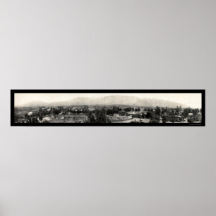 Póster Altadena, foto panorámica 1908 de California