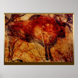 Póster Altamira Bison 2