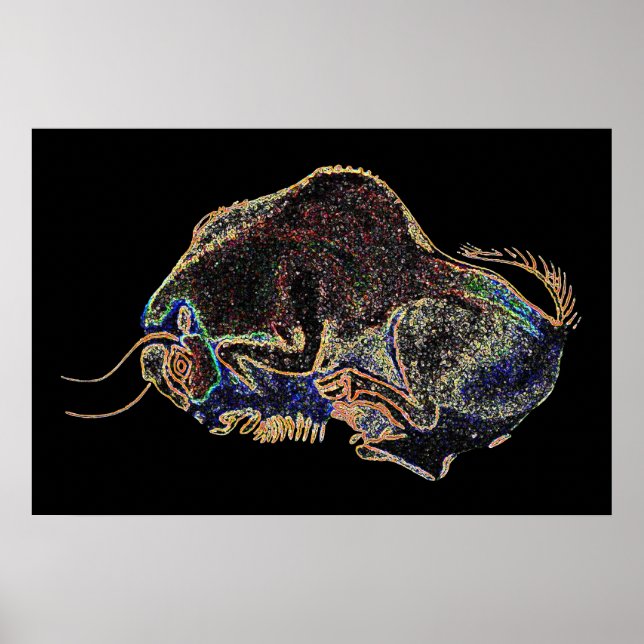 Póster Altamira Bison en Psychedelivision (Frente)