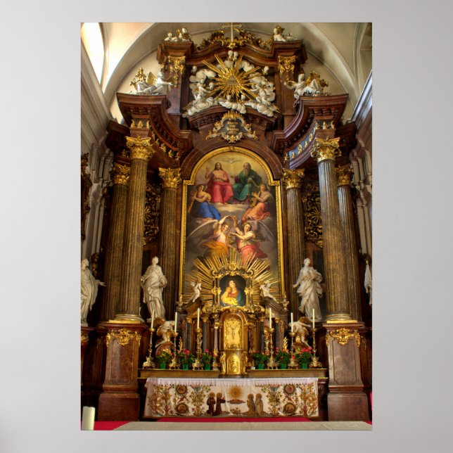 Póster Altar Alserkirche Viena Austria (Frente)