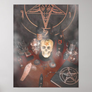 Póster Altar de masa negra