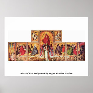 Póster Altar Del Último Juicio De Rogier Van Der Weyden