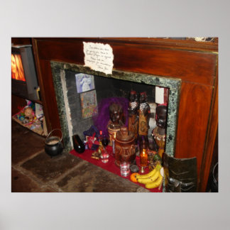 Póster Altar VooDoo de Nueva Orleans