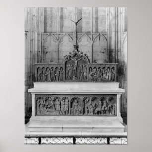 Póster Altar y dos altares decorados