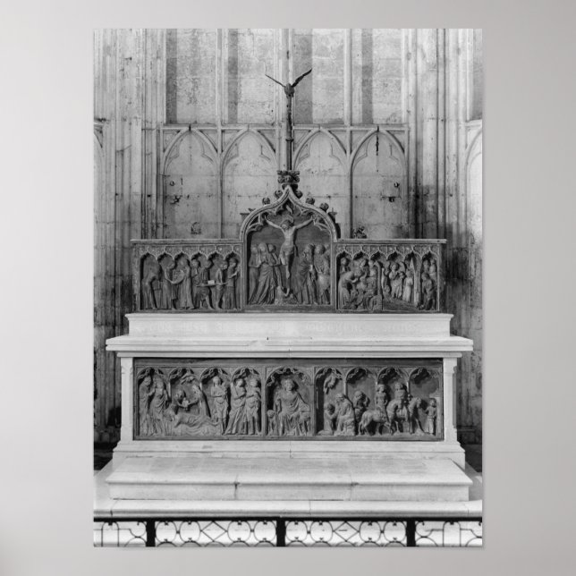 Póster Altar y dos altares decorados (Frente)