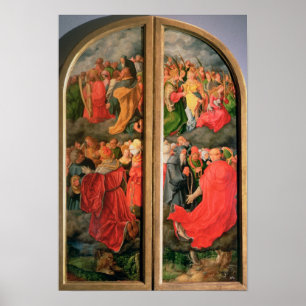 Póster Altarpiece del Día de Todos los Santos