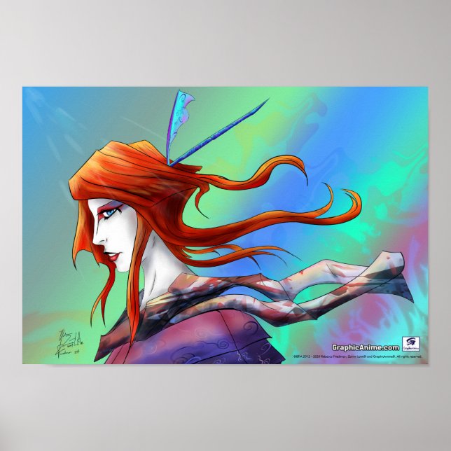 Póster AltDelta : Poster Geisha Rojo (Frente)