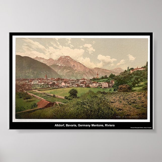 Póster Altdorf, Baviera, Alemania (Frente)
