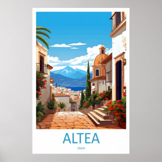 Póster Altea Vintage Travel Poster Ski National Park
