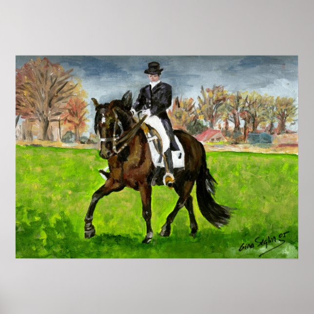 Póster Alter Real Dressage Horse Retrato (Frente)