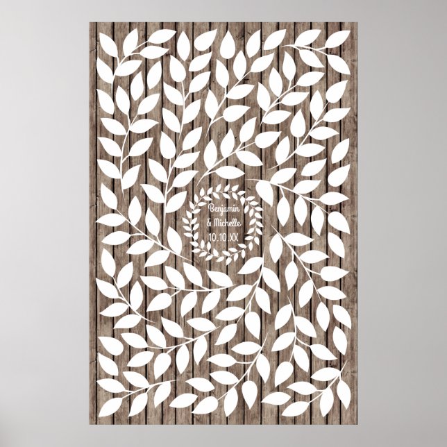 Póster Alternativa al libro de firmas de invitados Laurel (Frente)