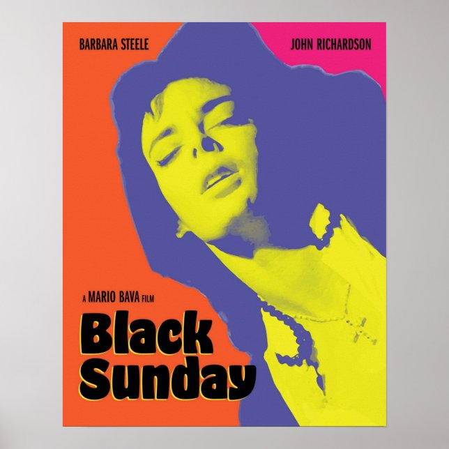 Póster Alternativa de película Black Sunday 1960 (Frente)