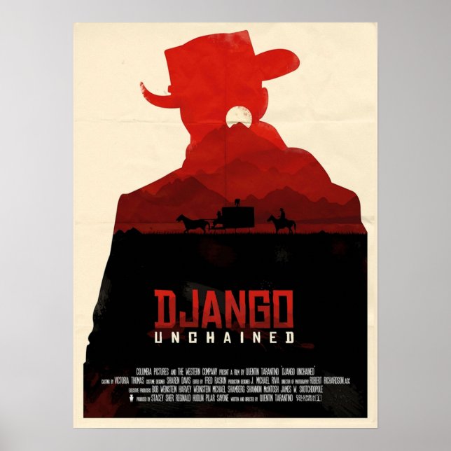 Póster Alternativa Django Desencadenada (Frente)