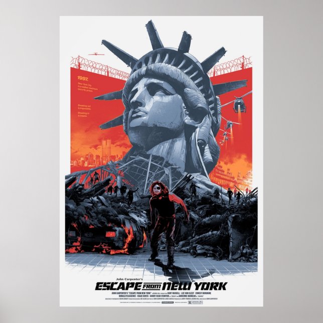 Póster Alternativa Escape de Nueva York (Frente)
