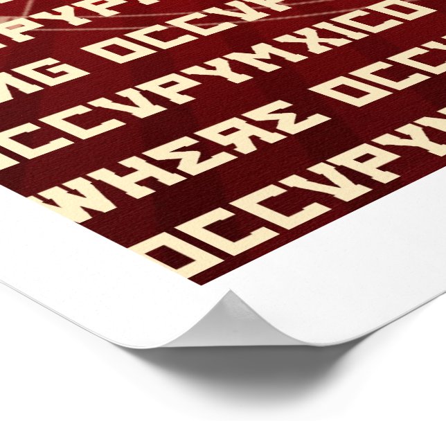 Póster Alternativa Occupy Poster (Esquina)