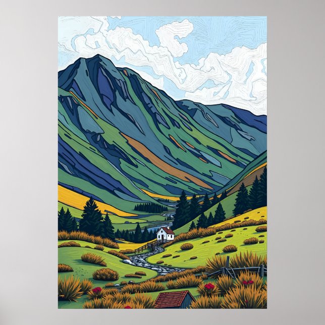 Póster Altiplano escocés (Frente)