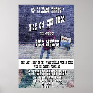 Póster Alto en la rana