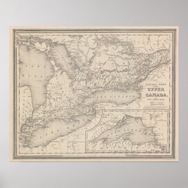 Póster Alto oeste de Canadá (Frente)