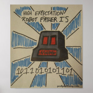 Póster Alto Poster de Padre Robot de Expectativas