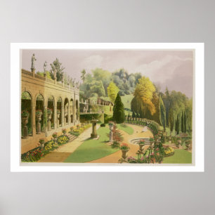 Póster Alton cultiva un huerto, "de los jardines de