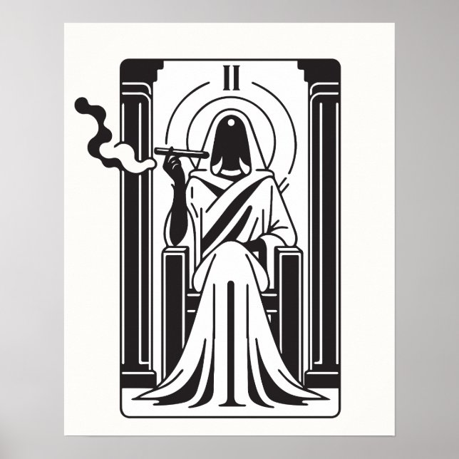 Póster Altos sacerdotes de Tarot Alga humeante (Frente)