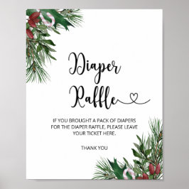 Póster Aluminio de pañales de invierno