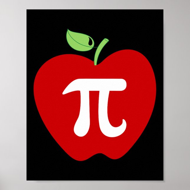 Póster Alumno de Apple Pi Apple Pie Food Lover Math (Frente)