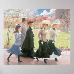 Póster Alumnos femeninos para la confirmación