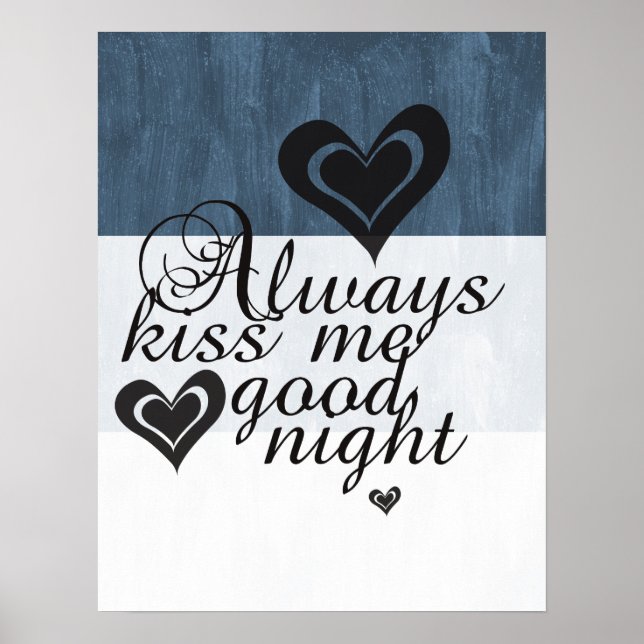 Póster Always Kiss Me Goodnight (Frente)