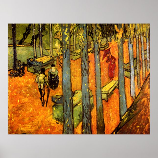 Póster Alyscamps por Vincent Van Gogh (Frente)