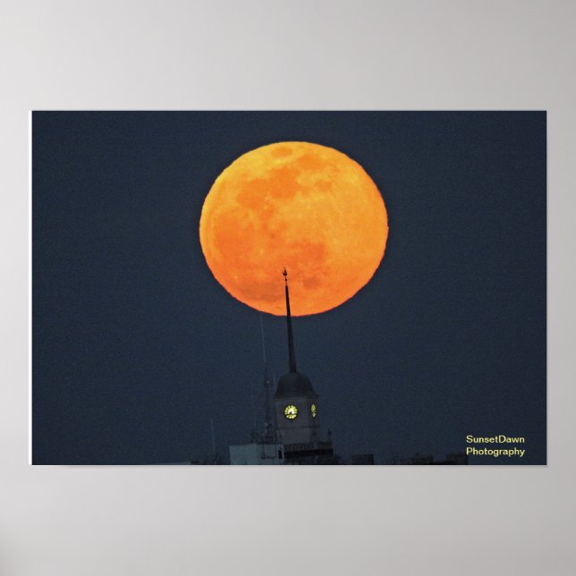 Póster Alza de la luna de súper gusano (Frente)